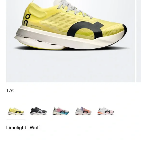 Brand New On Cloudboom Striking Yellow Running Shoes - Picture 5 of 7